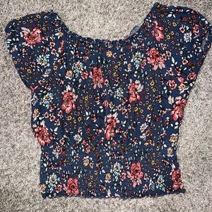 Blue Crop Top